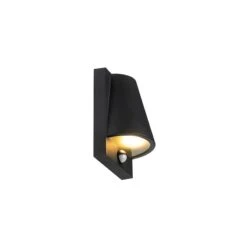 QAZQA Buiten Wandlamp Zwart IP44 Met Bewegingsmelder - Femke -Meubels Voor Thuis 9772758