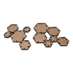 LOFT42 Hexa Multispiegel - Zeshoek - Zwart - 120x70cm -Meubels Voor Thuis 9774039