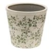 Clayre & Eef Bloempot Ø 22x20 Cm Groen Beige Keramiek Bloemen -Meubels Voor Thuis 9774929