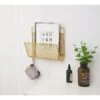 QUVIO Tijdschriften Organizer Wandmontage Goud -Meubels Voor Thuis 9777376