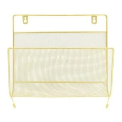 QUVIO Tijdschriften Organizer Wandmontage Goud -Meubels Voor Thuis 9777378