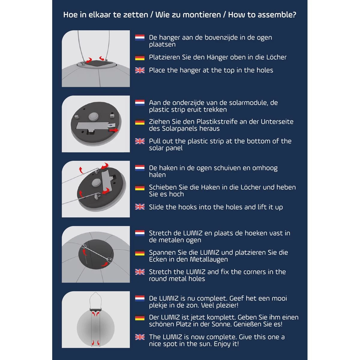 Lumiz Solar Buitenverlichting Mandela Balloon - 30 Cm - Groen 4 Lumiz Solar Buitenverlichting Mandela Balloon - 30 Cm - Groen - Afbeelding 2