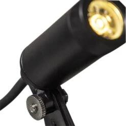 QAZQA Set Van 4 Prikspots Zwart Incl. LED IP68 - Garly -Meubels Voor Thuis 9791510