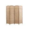 LW Collection Kamerscherm 4 Panelen Bruin 170x160cm -Meubels Voor Thuis 9797177