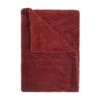 Mistral Home - Plaid-Polyester-Corduroy Sherpa-150x200 Cm-Rood -Meubels Voor Thuis 9801376