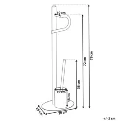 Beliani - SARTO - Toiletrol En Borstelhouder - Zwart - Staal 14 Beliani - SARTO - Toiletrol En Borstelhouder - Zwart - Staal -Meubels Voor Thuis 9824758