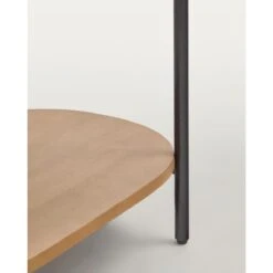 Kave Home - Licia Nachtkastje Met 1 Lade In Massief Mangohout En Zwart -Meubels Voor Thuis 9845523