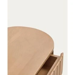 Kave Home - Licia Nachtkastje Met 1 Lade In Massief Mangohout En Zwart -Meubels Voor Thuis 9845527