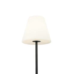 QAZQA Buiten Vloerlamp Zwart Met Witte Kap 35 Cm IP65 - Virginia 15 QAZQA Buiten Vloerlamp Zwart Met Witte Kap 35 Cm IP65 - Virginia -Meubels Voor Thuis 9852289