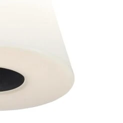 QAZQA Buiten Vloerlamp Zwart Met Witte Kap 35 Cm IP65 - Virginia 18 QAZQA Buiten Vloerlamp Zwart Met Witte Kap 35 Cm IP65 - Virginia -Meubels Voor Thuis 9852299