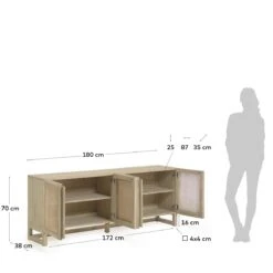 Kave Home - Rexit 4-deurs Massief En Gefineerd Wit Cederhouten 33 Kave Home - Rexit 4-deurs Massief En Gefineerd Wit Cederhouten -Meubels Voor Thuis 9856891
