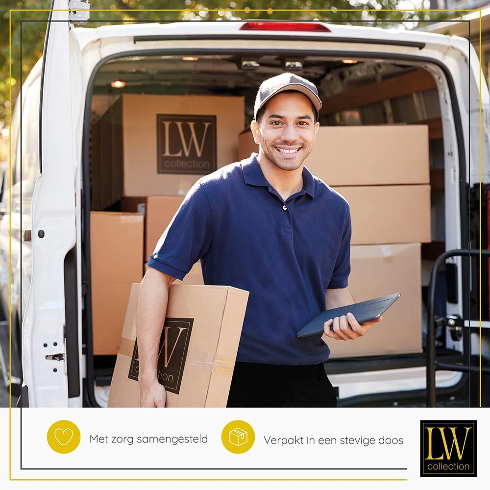 LW Collection Wandklok Xenn5Ø30cm - Oranje 10 LW Collection Wandklok Xenn5Ø30cm - Oranje - Afbeelding 8