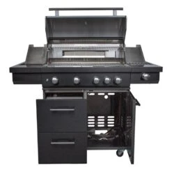 Boretti Imperatore Nero Gasbarbecue - 4 Branders -Meubels Voor Thuis 9860971