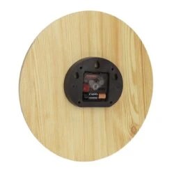 QUVIO Wandklok - Lichthout -Meubels Voor Thuis 9863029