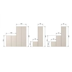 Vtwonen Daily Kast Single - Grenen - Dakargrau -Meubels Voor Thuis 9865398