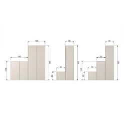 Vtwonen Daily Kast Single - Grenen - Dakargrau -Meubels Voor Thuis 9865406