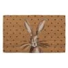 Clayre & Eef Deurmat 75x45 Cm Bruin Kokosvezel Pvc Rechthoek Konijn 1 Clayre & Eef Deurmat 75x45 Cm Bruin Kokosvezel Pvc Rechthoek Konijn -Meubels Voor Thuis 9884129