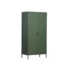 MaximaVida Metalen Kleding Lockerkast Finn Olijfgroen - 4 Schappen -Meubels Voor Thuis 9896053