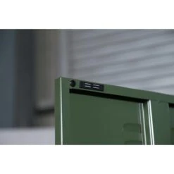 MaximaVida Metalen Kleding Lockerkast Finn Olijfgroen - 4 Schappen -Meubels Voor Thuis 9896067