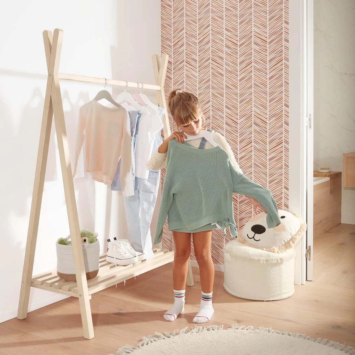 Kave Home Maralis Tipi Kledingrek 100 X 50 Cm 5 Kave Home Maralis Tipi Kledingrek 100 X 50 Cm - Afbeelding 3