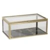 Clayre & Eef Sieradendoos 14x8x6 Cm Glas Rechthoek Juwelendoos 2 Clayre & Eef Sieradendoos 14x8x6 Cm Glas Rechthoek Juwelendoos -Meubels Voor Thuis 9910046