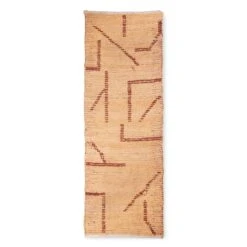 HKliving Handwoven Vloerkleed 70 X 200 Cm - Peach