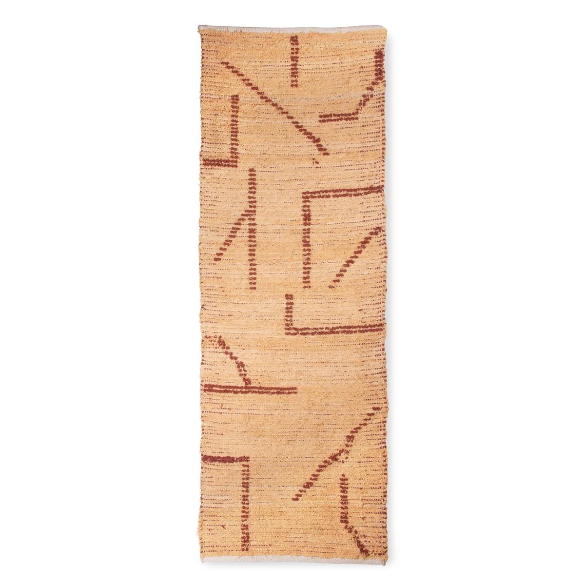 HKliving Handwoven Vloerkleed 70 X 200 Cm - Peach 3 HKliving Handwoven Vloerkleed 70 X 200 Cm - Peach