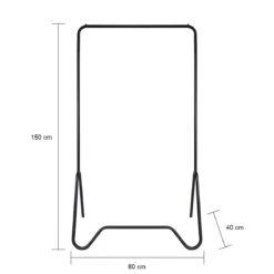 QUVIO Kledingrek Metaal - Zwart 14 QUVIO Kledingrek Metaal - Zwart -Meubels Voor Thuis 9958963