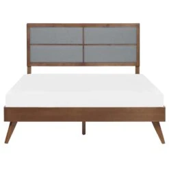 Beliani - POISSY - Tweepersoonsbed - Grijs - 160 X 200 Cm - MDF -Meubels Voor Thuis 9966763