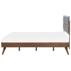 Beliani - POISSY - Tweepersoonsbed - Grijs - 160 X 200 Cm - MDF -Meubels Voor Thuis 9966766