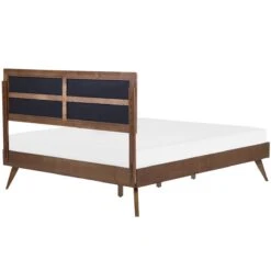 Beliani - POISSY - Tweepersoonsbed - Grijs - 160 X 200 Cm - MDF -Meubels Voor Thuis 9966769
