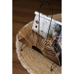 Clayre & Eef Tijdschriftenhouder 40x23x41 Cm Bruin Ijzer Lectuurbak -Meubels Voor Thuis 9980902