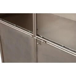 BePureHome Fossil Vitrinekast - Metaal - Champagne - 180x95x38 -Meubels Voor Thuis 9982409