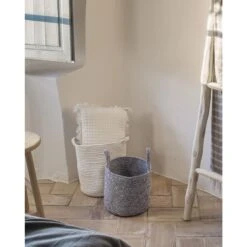 Kave Home - Witte Mand Abeni Van 100% Katoen 30 Cm 7 Kave Home - Witte Mand Abeni Van 100% Katoen 30 Cm -Meubels Voor Thuis 9984368