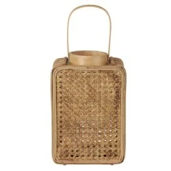 Beliani - BANTUL - Lantaarn - Natuurlijk - PE Rotan -Meubels Voor Thuis 9986278