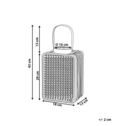 Beliani - BANTUL - Lantaarn - Natuurlijk - PE Rotan -Meubels Voor Thuis 9986281